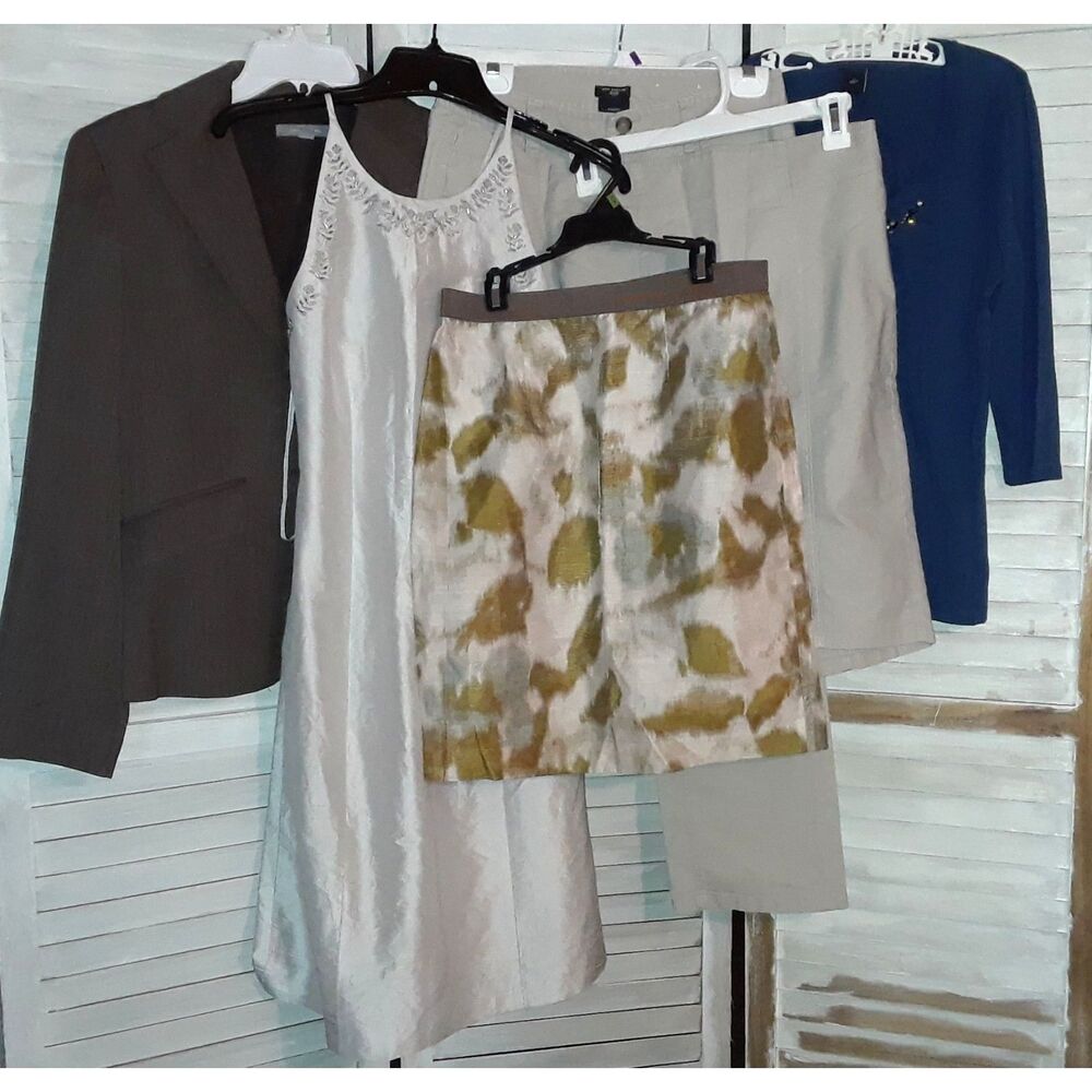 Women's Clothing Lot Ann Taylor and Loft Size 2-4 and 4P Varied Tops and Bottoms